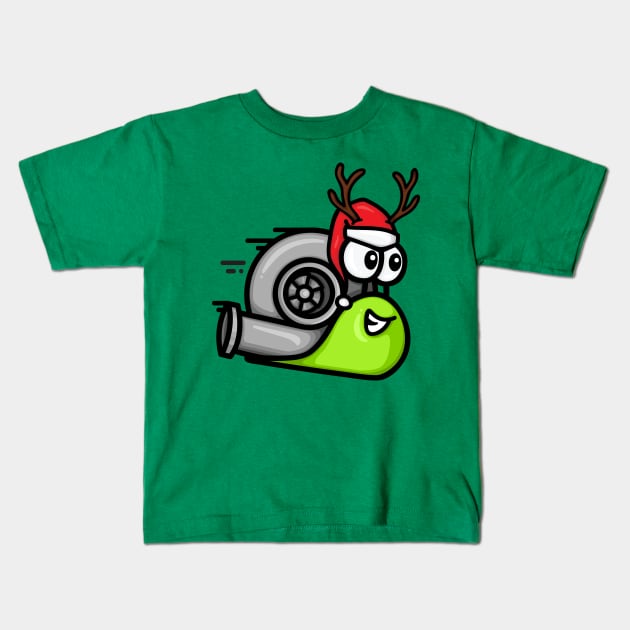 Turbo Snail - Dasher (winter) Kids T-Shirt by hoddynoddy